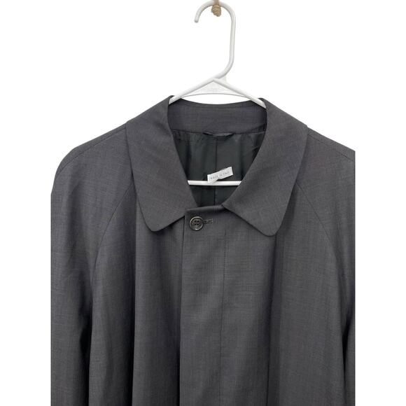 Cerruti 1881 Overcoat Coat Jacket Gray Wool Men’s Size EU 52 US 42 - Picture 2 of 12